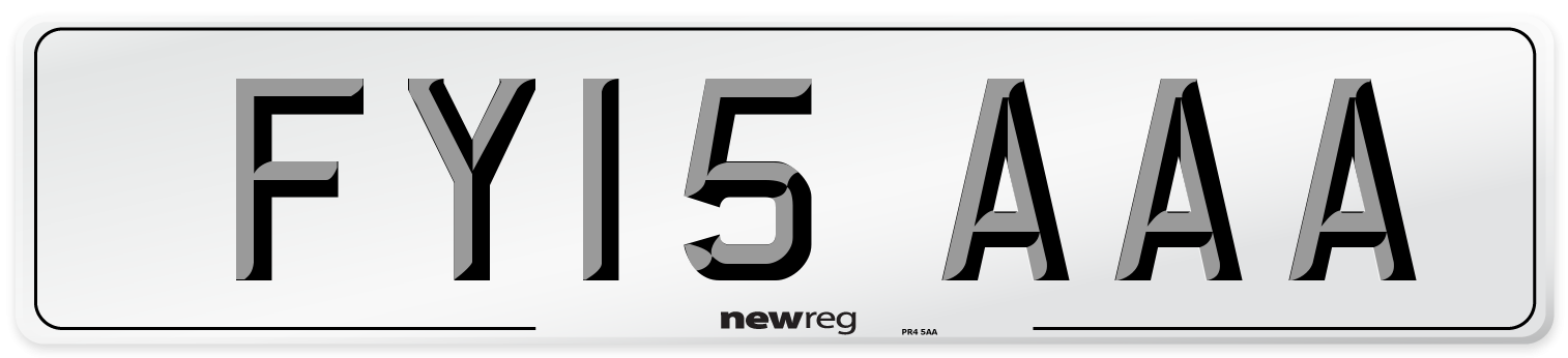 FY15 AAA Number Plate from New Reg
